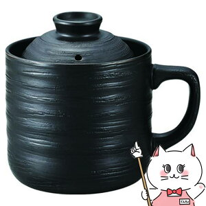 カクセー T-01B 電子レンジ専用炊飯陶器 楽炊御膳 黒【宅配便送料無料】(6058810)
