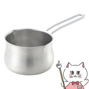 ステンレス両口ミルクパン フタ付 12cm YJ3674