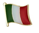 送料無料/トリコローレ イタリアーノはイタリア国旗【イタリア フラッグ ピン バッジ】キャップや ! シャツに !/フラ…