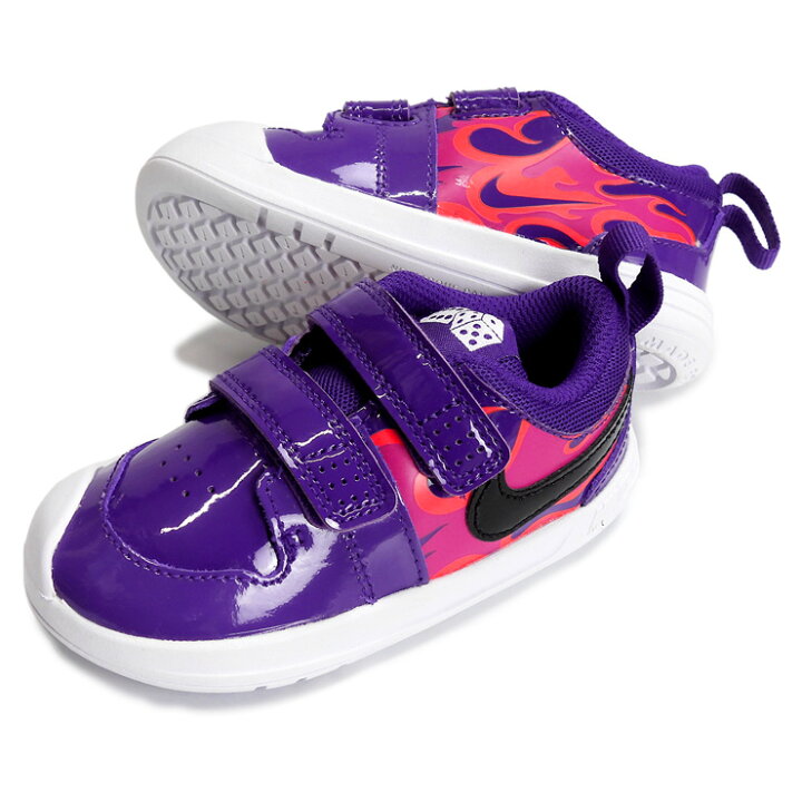 楽天市場 Nike Pico 5 Auto Tdv ベビー キッズ用シューズ 12 13 14 15 16 ナイキ ピコ5オート スニーカー Ck2462 500 ベビー トドラー 子ども 子供 女児 男児 幼児 運動靴 ベルクロ マジックテープ 靴 くつ エナメル サイコロ 紫 黒 コートパープル
