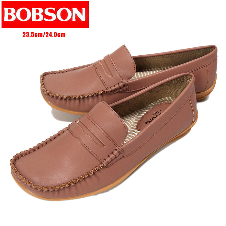 楽天市場 Bobson レディース用ローファー 23 5 24 ボブソン Bow 07 ステッチ シューズ 靴 くつ スリッポン 合成皮革 合皮 シンプル 無地 くすみカラー ダークピンク あす楽 おしゃれmarket