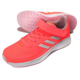 adidas CORE FAITO EL K ローカットスニーカーシューズ キッズ・ジュニア 蛍光ピンク 18 19 20 21 22 アディダス コアファイト EL K GV7754 子ども 子供 女児 女の子 ベルクロ マジックテープ 面ファスナー ゴム紐 運動靴 ACIRED/FTWWHT/CLPINK 箱アウトレット 送料無料