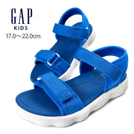 GAP スポーツサンダルシューズ キッズ ジュニア 夏 BLUE 17 18 19 20 21 22 ギャップ GPK22340 子供 子ども 男児 女児 男の子 女の子 ビーチサンダル マジックテープ ベルクロ BLU 青 ブルー 箱アウトレット