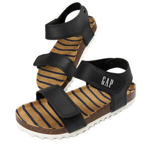GAP スポーツサンダルシューズ キッズ ジュニア 夏 BLACK 17 18 19 20 21 22 ギャップ GPK32339 子供 子ども 男児 女児 男の子 女の子 ビーチサンダル マジックテープ ベルクロ BLK 黒 ブラック ベージュ