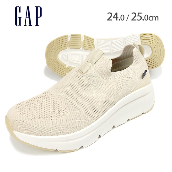 楽天市場】GAP スリッポンシューズ シューズ レディース ベージュ 24  