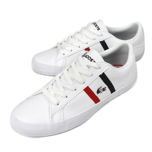 LACOSTE LEROND TRI 1 QSP CFA fB[X [Jbg Xj[J[ V[Y 23 23.5 24 24.5 zCg CFA0087 RXe  [XAbv R Ђ p wlp gR[  WHITE WHT/NVY/RED yAEg