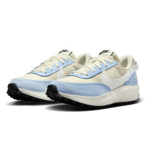 WMNS NIKE WAFFLE DEBUT ローカット スニーカー シューズ SOFT PEARL/SUMMIT WHITE レディース 23.5 24 24.5 25 DH9523 007 ナイキ ワッフルデビュー 女性 ウィメンズ 婦人 紐 レースアップ 青 ブルー ベージュ 【箱