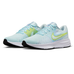 W NIKE RUN DEFY ローカット スニーカー シューズ レディース 24 24.5 25 25.5 26 26.5 HM9593 400 ナイキ ラン デファイ 女性 婦人 ウィメンズ ランニング レースアップ 紐 青 水色 ブルー GLACIER BLUE/LT LEMON TW