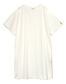 レディース スーパービッグTシャツ ロングTシャツ ロンT M～L 半袖 57936B オーバーサイズ ドロップショルダー ビッグシルエット Uネック 丸首 無地 ロールアップ袖 ワンポイント ブラック ホワイト 杢チャコール 杢グレー ネイビー ブルー メール便送料無料