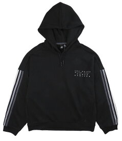 adidas メンズ用スウェットパーカー M XL HM2675 VA727 アディダス シティプルオーバースウェットシャツ 男性 フーディー スエット トレーナー プルオーバー シンプル 3本ライン ルーズフィット ドローコード スポーツ 運動 黒 ブラック BLACK 大きいサイズあり