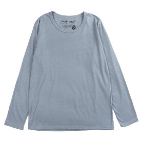 レディース用長袖Tシャツ M L 51227 女性 婦人 ロンT トップス Uネック 丸首 無地 黒 白 茶 青 緑 黄色 ブラック アイボリー チャコール グレー サックス グリーン ブラウン モカ ピスタチオ ピンク メール便可