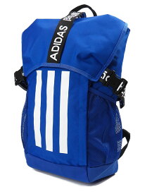 adidas 4ATHL TS BP バックパック 29L アディダス H13274 かぶせ リュックサック Dパック デイパック メンズ スポーツバッグ PC タブレット ノートパソコン ノートPC 3ストライプス 巾着 しぼり キッズ ジュニア 鞄 かばん 通学 部活 運動 青 ブルー BOBLUE/WHITE