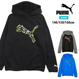 PUMA ACTIVE SPORTSフーディースウェット キッズ・ジュニア 140 150 160 プーマ アクティブスポーツ 678533 01 51 47 春秋冬 裏毛 パーカー トレーナー 長袖 プルオーバー 子供 ボーイズ 男児 男の子 黒 青 PUMA BLACK PUMA BLACK-COOL DARK GRAY RACING BLUE 送料無料