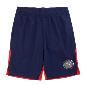 PUMA ACTIVE SPORTSウーブンショーツ キッズ・ジュニア ネイビー 140 152 164 プーマ アクティブスポーツ ショートパンツ ショーパン 短パン 半ズボン 847007 06 男児 男の子 ボーイズ ジャージ ボトム