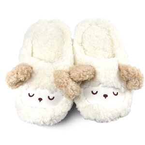 もこもこ アニマルフェイス ルームシューズ レディース 秋冬春 全4種 23〜24.5cm 492-1571 492-1572 492-1575 492-1576 部屋履き スリッパ ボア 耳付き キャラクター あったかい 暖かい かわいい ヒツジ ク
