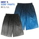 メンズ サーフパンツ 水着 M L LL スイムウェア 紳士用 海パン 海水パンツ トランクス M-1106 グラデーション ブラック ネイビー 大きいサイズあり