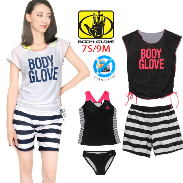 楽天市場】BODY GLOVE レディース タンキニ 水着 4点セット 7S 9M 