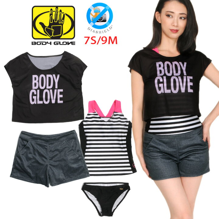 楽天市場】BODY GLOVE レディース タンキニ 水着 4点セット 7S 9M 