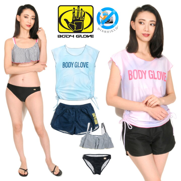 楽天市場】BODY GLOVE レディース ビキニ 水着 4点セット 7S 9M 11L  