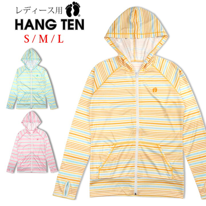 楽天市場】HANG TEN レディース 長袖 ラッシュガード 水着 S M L 