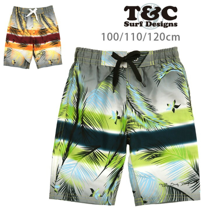 楽天市場】Town&Country キッズ リーフ柄 サーフパンツ 水着 100 110  