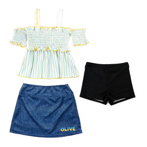 OLIVE des OLIVE �^���L�j����3�_�Z�b�g�A�b�v �L�b�Y �W���j�A ���̎q 140 150 160 �u���b�N�X�g���b�v �z���C�g�X�g���b�v 33151358 �I���[�u�f�I���[�u �Z�p���[�g���� �g�b�v�X�t�� �J�b�g�\�[ �~