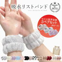【在庫限り】【楽天3冠】吸水リストバンド 袖濡れ防止 2色入 吸水バンド 手首バンド 袖濡れ防止 シュシュ 給水リスト…