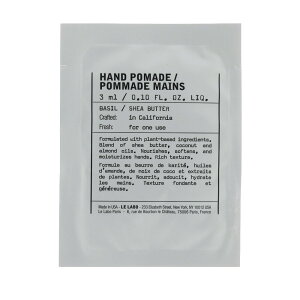 LE LABO �� ���{ �n���h �|�}�[�h �o�W�� �n���h�N���[�� 3mL HAND POMADE HINOKI �~�j�T�C�Y 3ml �g�їp �T���v�� ������