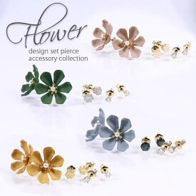 楽天市場 花モチーフ ピアスの通販