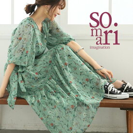 楽天市場 ティアード 柄花 植物 ワンピース レディースファッション の通販