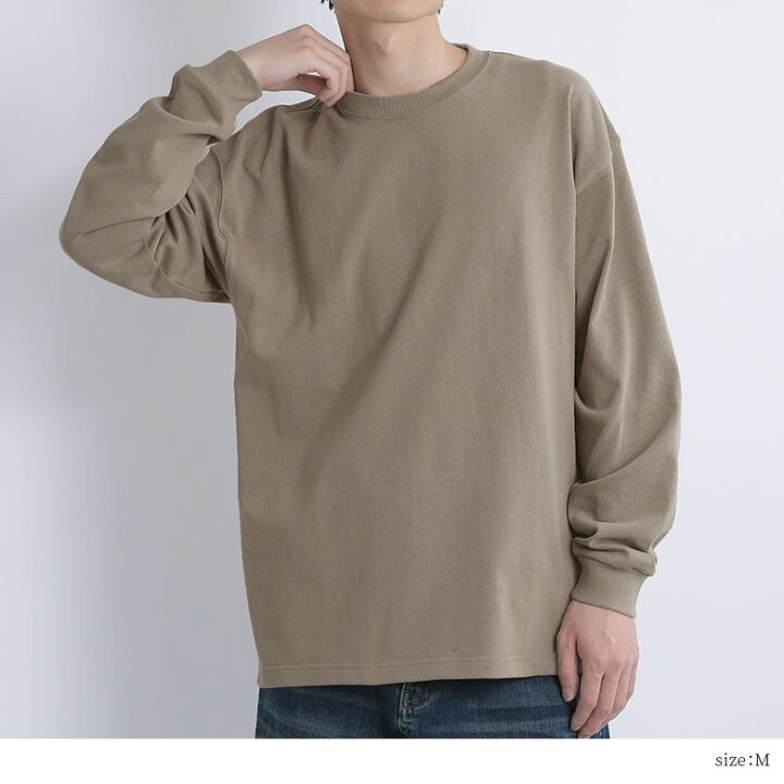 3 L オーバーサイズリブTシャツベージュ
