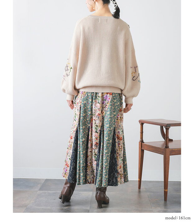 楽天市場】『ロゴ手刺繍ニット』[somari imagination ニット 