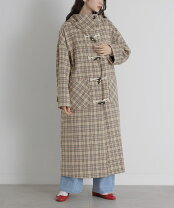楽天市場】ダッフルコート（柄チェック）（レディースファッション）の通販