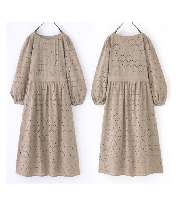 楽天市場】【感謝価格】『サークル柄コットンレースワンピース  