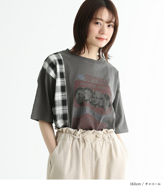 楽天市場】『リメイク風Tシャツ』[Tシャツ トップス カットソー 