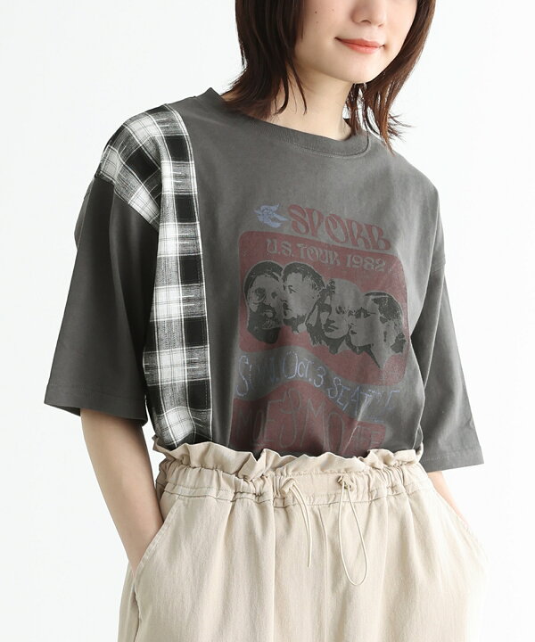 楽天市場】『リメイク風Tシャツ』[Tシャツ トップス カットソー 