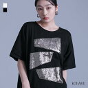 Tシャツ レディース カットソー 半袖 チュニック丈 クルーネック 綿100％ アシンメトリー スリット ドットボタン Tシャツ・カットソー チュニック プルオーバー Uネック ロング丈 無地 夏 オシャレウォーカー※メール便可※【10】