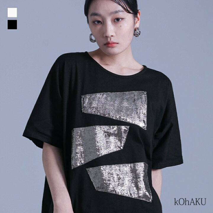 楽天市場】Tシャツ レディース カットソー 半袖 チュニック丈 クルー 
