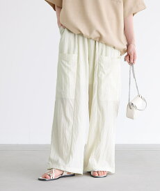 【全品最大15%OFF 11/15 23:59迄】ワークパンツ ボトムス レディース イージーパンツ ロング丈 ポケット ナイロン混 シャカシャカ ドロスト 調節できる 調節可能 裏地 ロングパンツ ワイドパンツ 夏 オシャレウォーカー※メール便可※【10】