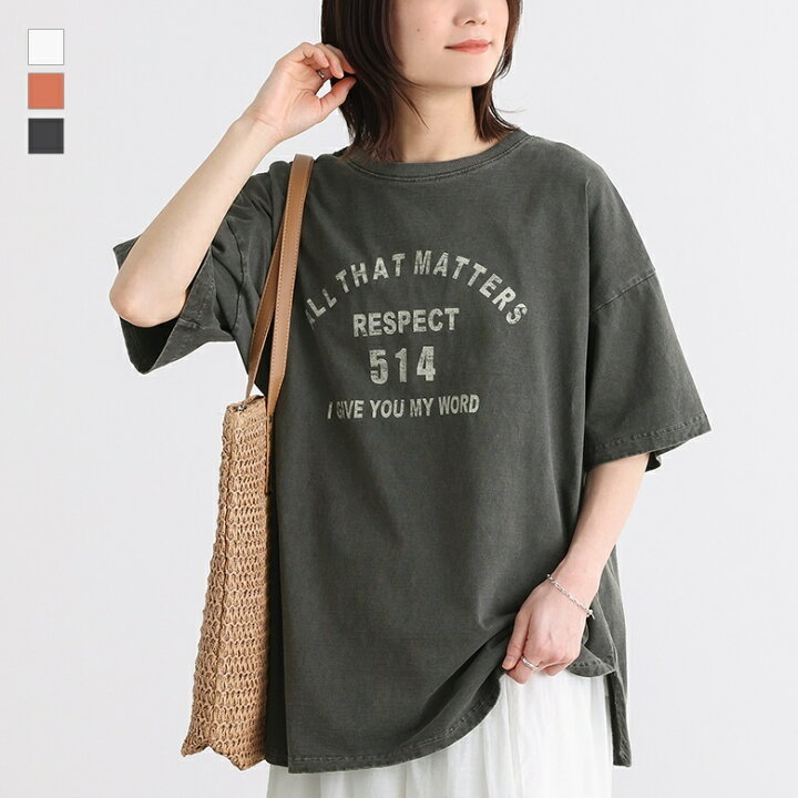 楽天市場】『カレッジロゴピグメントTシャツ』[Tシャツ カットソー 