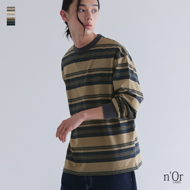 楽天市場】トップス Tシャツ ロンT メンズ カットソー ボーダー 長袖 