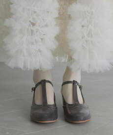 パンプス レディース 靴 くつ シューズ ストラップパンプス チャンキーヒール ローヒール Tストラップ 履きやすい 歩きやすい きれいめ オケージョン パーティー 春 夏 秋 冬【メール便不可】【50】