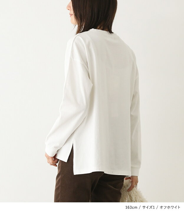 楽天市場】Tシャツ レディース トップス ロンT カットソー プル 