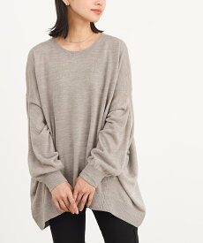 【11/11 1:59迄クーポンで20%OFF】ニット セーター レディース トップス プルオーバー 長袖 クルーネック 変形 ドレープ カシミヤタッチ あったかい 無地 手洗いOK カジュアル シンプル 帯電防止 大きいサイズ ゆったり 体型カバー【メール便不可】【20】