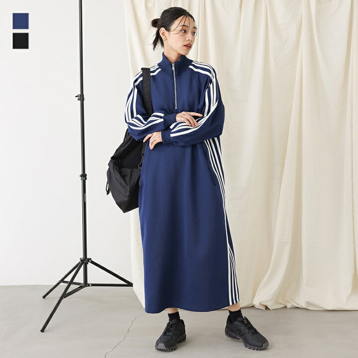 楽天市場】ロングワンピース 長袖 レディース ワンピース トラック 