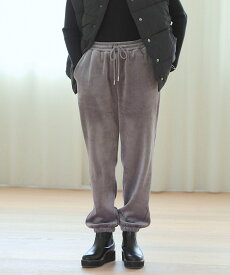 パンツ ジョガーパンツ レディース ボトムス ロングパンツ イージーパンツ 起毛 コーデュロイ 裏ベロア あったか ウエストゴム 紐 ストレッチ 楽ちん ポケット 秋 冬 オシャレウォーカー【メール便不可】【40】