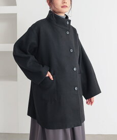 【送料無料】コート レディース アウター ジャケット スタンドカラー ミドル丈 ヒップが隠れる 大きいサイズ ゆったり 秋 冬 オシャレウォーカー【メール便不可】【50】