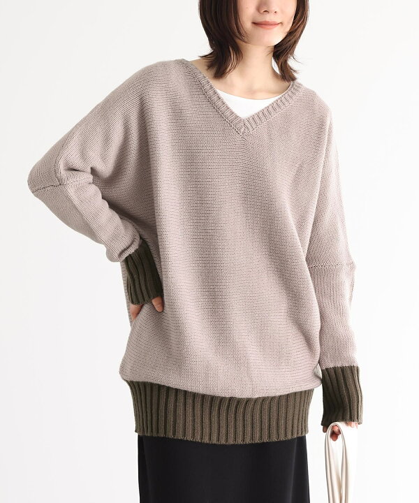 楽天市場】ニット セーター レディース トップス 長袖 Vネック  