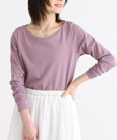 Tシャツ カットソー レディース トップス ロンt ろんt 長袖 春 夏 秋 冬 秋冬 クルーネック ロングTシャツ クルーネック 長袖 綿100％ ブランド おしゃれ きれいめ ゆったり 体型カバー 着回し※メール便可※【5】