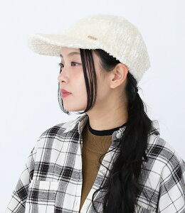 キャップ レディース アクセサリー 帽子 ぼうし ファッション雑貨 小物 モールヤーン 調整可能 プレート 無地 あったか もこもこ ふわふわ ふわもこ 秋 冬 オシャレウォーカー【メール便不
